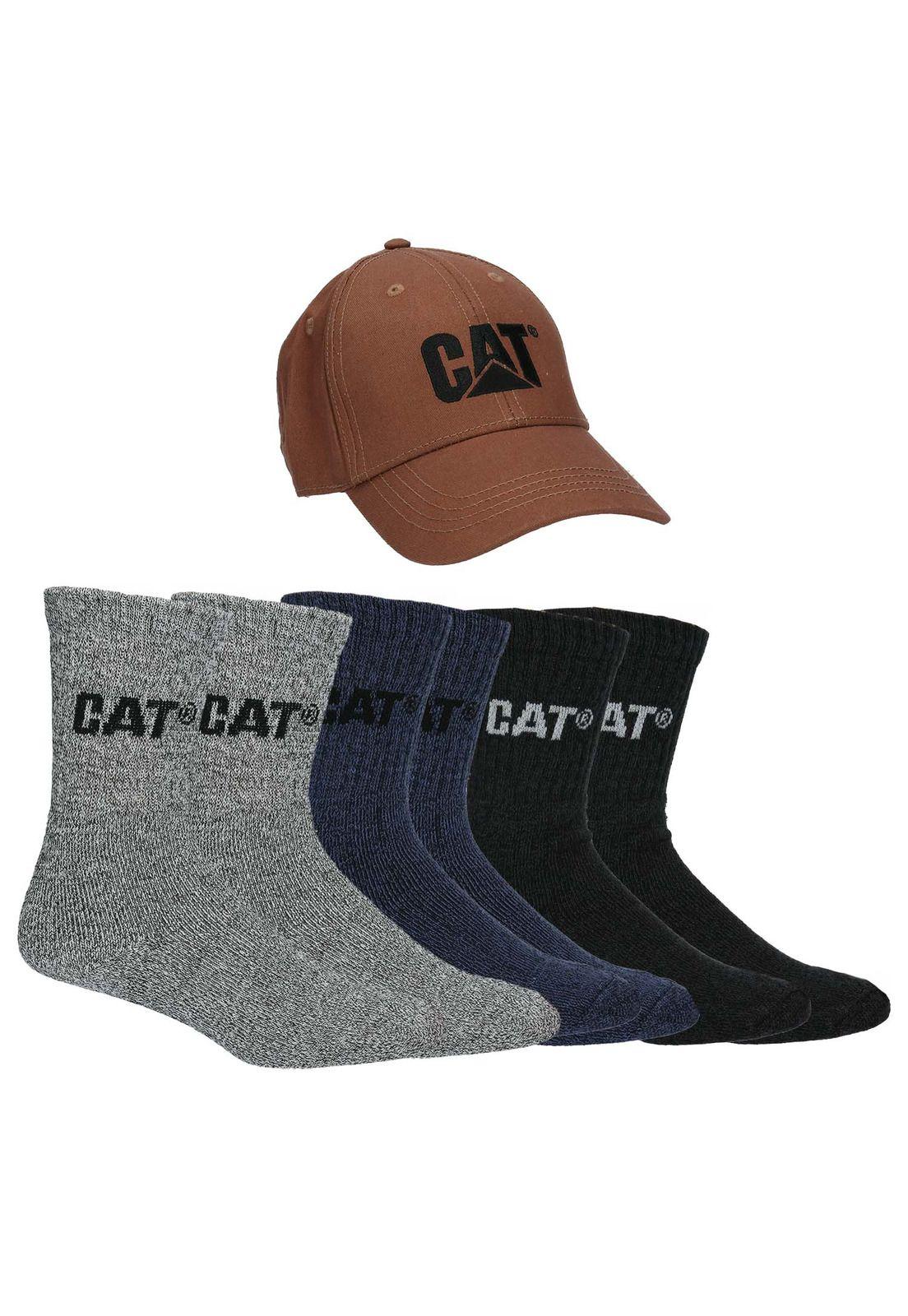 Calcetín Hombre Cap Sock Bundle Café-0
