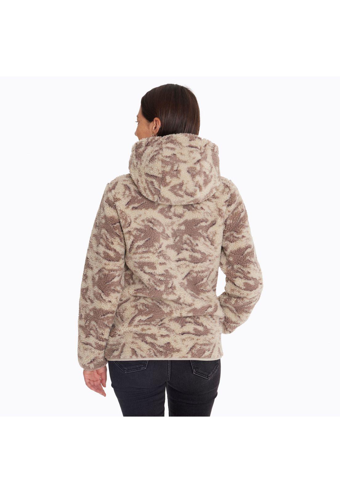Polar Mujer Sherpa Print Palo Rosa-1
