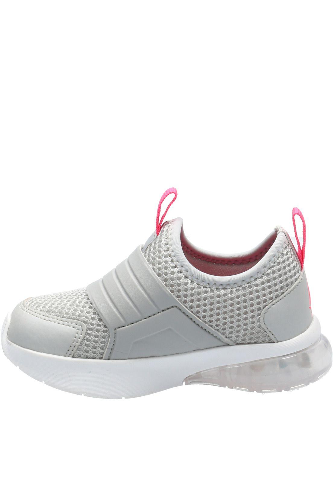 Zapatilla Con Luces Light Flex Gris Claro-5