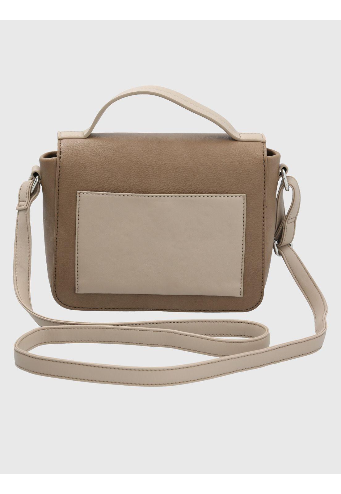 Cartera Ecocuero Café Brighty Cross Mujer-2