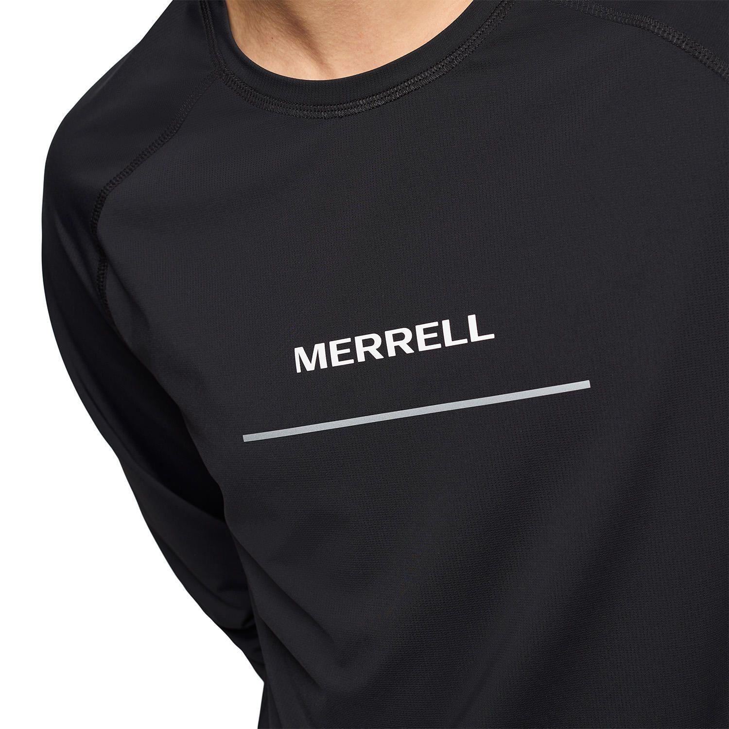 Polera ML Hombre Rowan Ls Raglan Running Negro-5