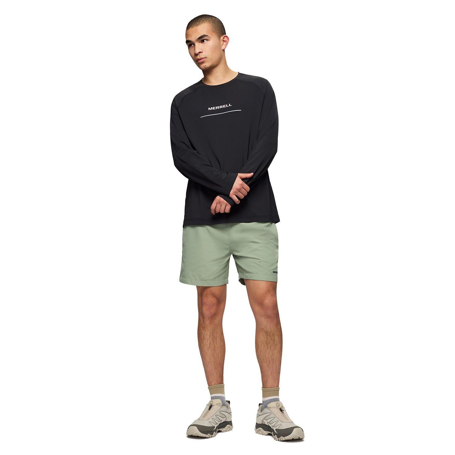 Polera ML Hombre Rowan Ls Raglan Running Negro-4