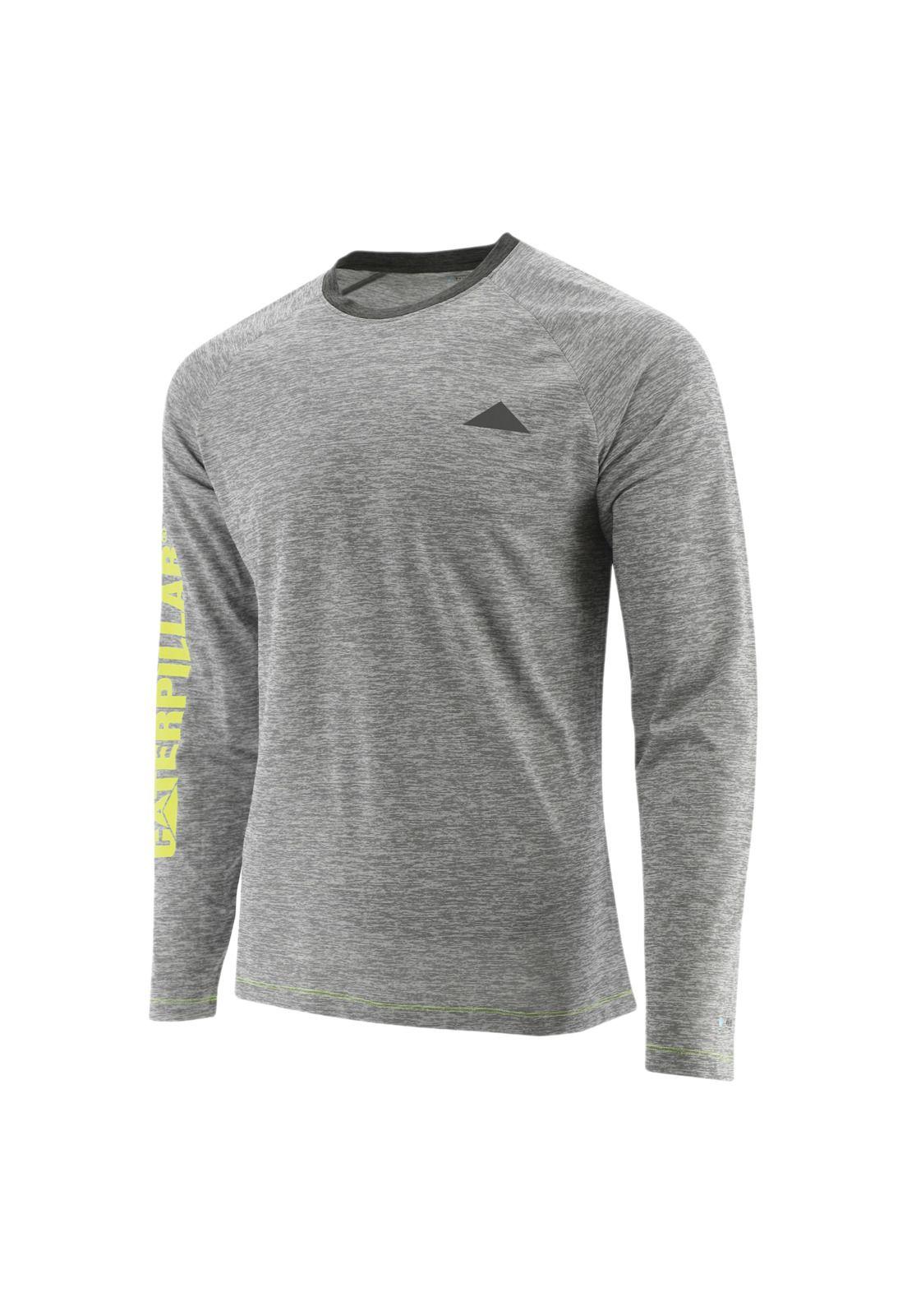 Polera M/L Hombre Connect Ls Tech Tee Gris Claro-0