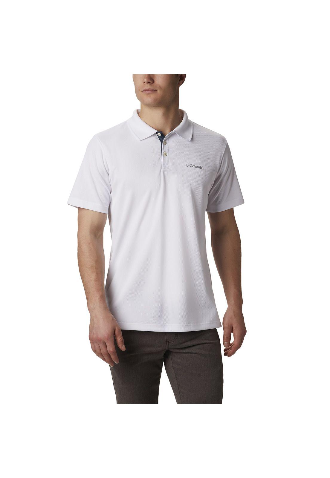 Polera Manga Corta Hombre Polo Utilizer Blanco-0