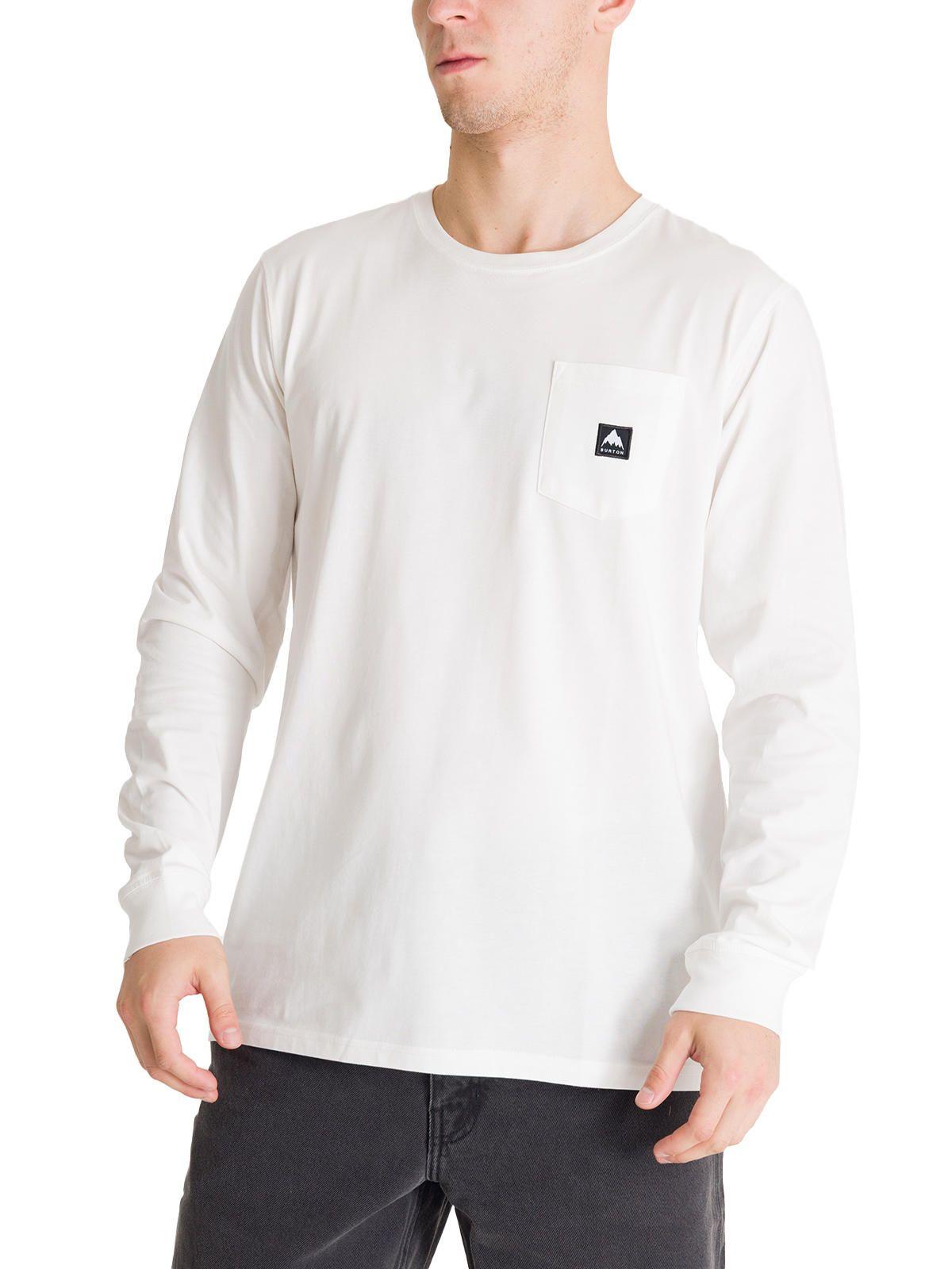 Polera Manga Larga Hombre Colfax Blanca Burton-0