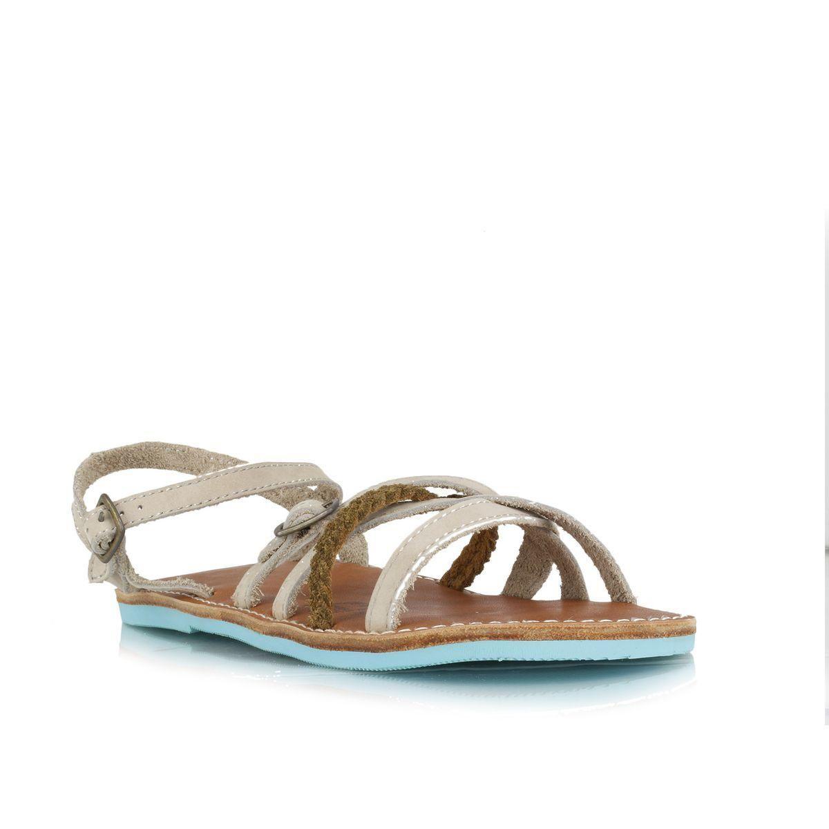 Sandalia Nina Cuero Isla Taupe-0