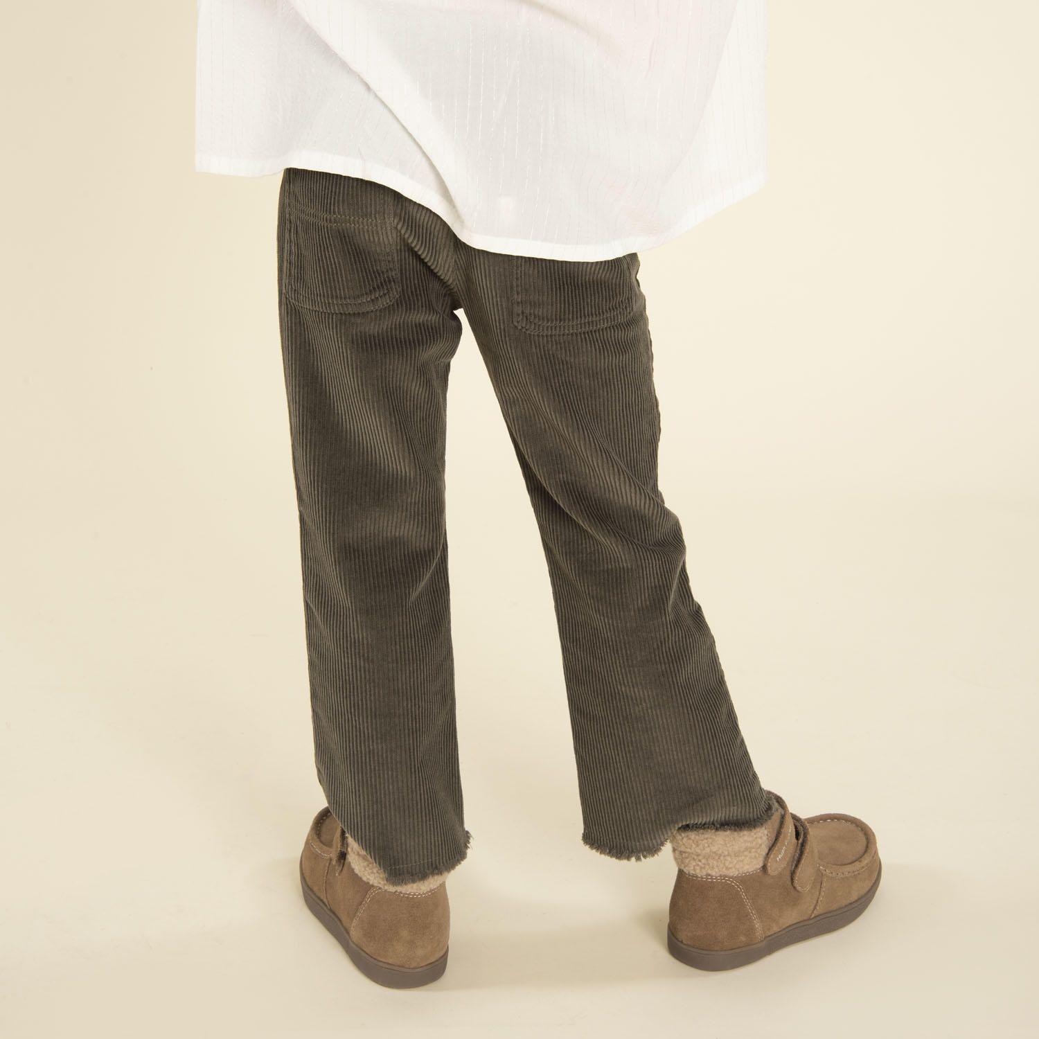 Pantalón Niña Cotele Verde-1