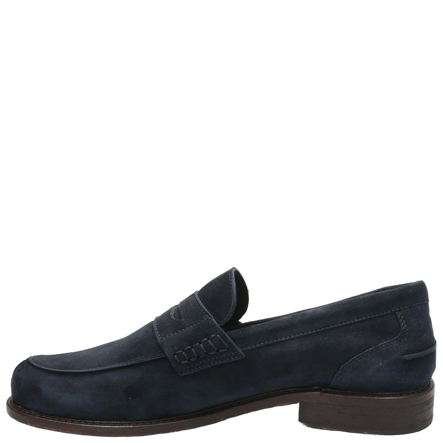 Zapato Cuero Hombre Oglio Azul Marino-5