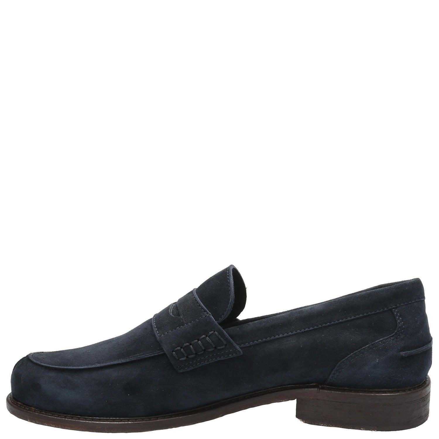 Zapato Cuero Hombre Oglio Azul Marino-5
