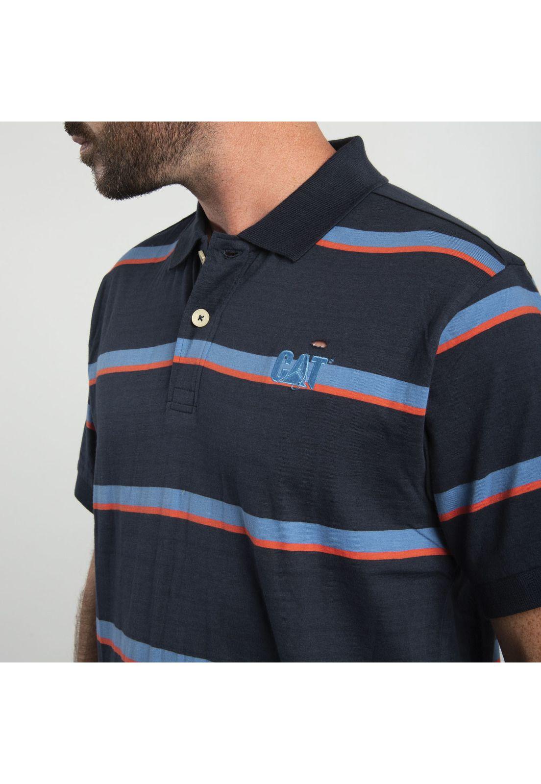 Polera Polo Hombre Fdtn Jersey Knit Pol Azul-3