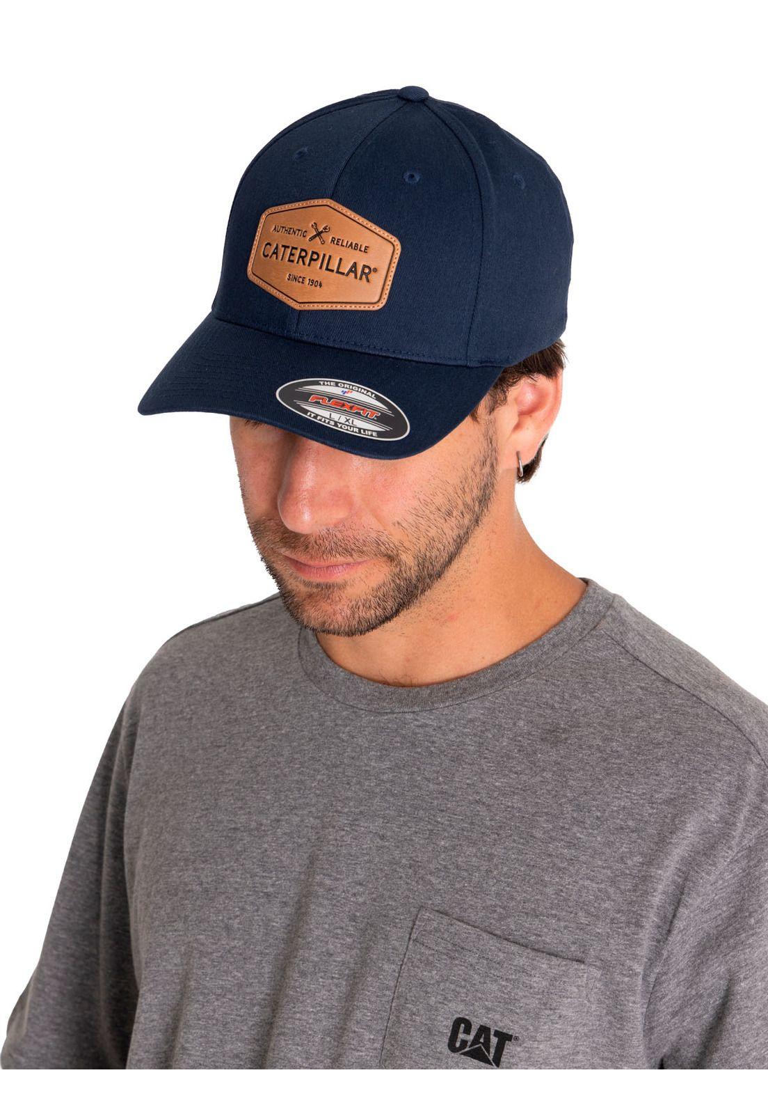 Jockey Hombre Authentic Caterpillar Fitted Cap Azul-0