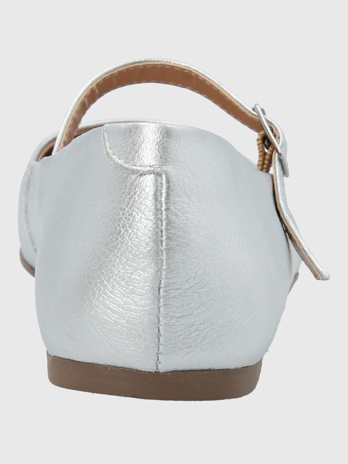 Ballerina Cuero Mujer Lovere Metalizada-6