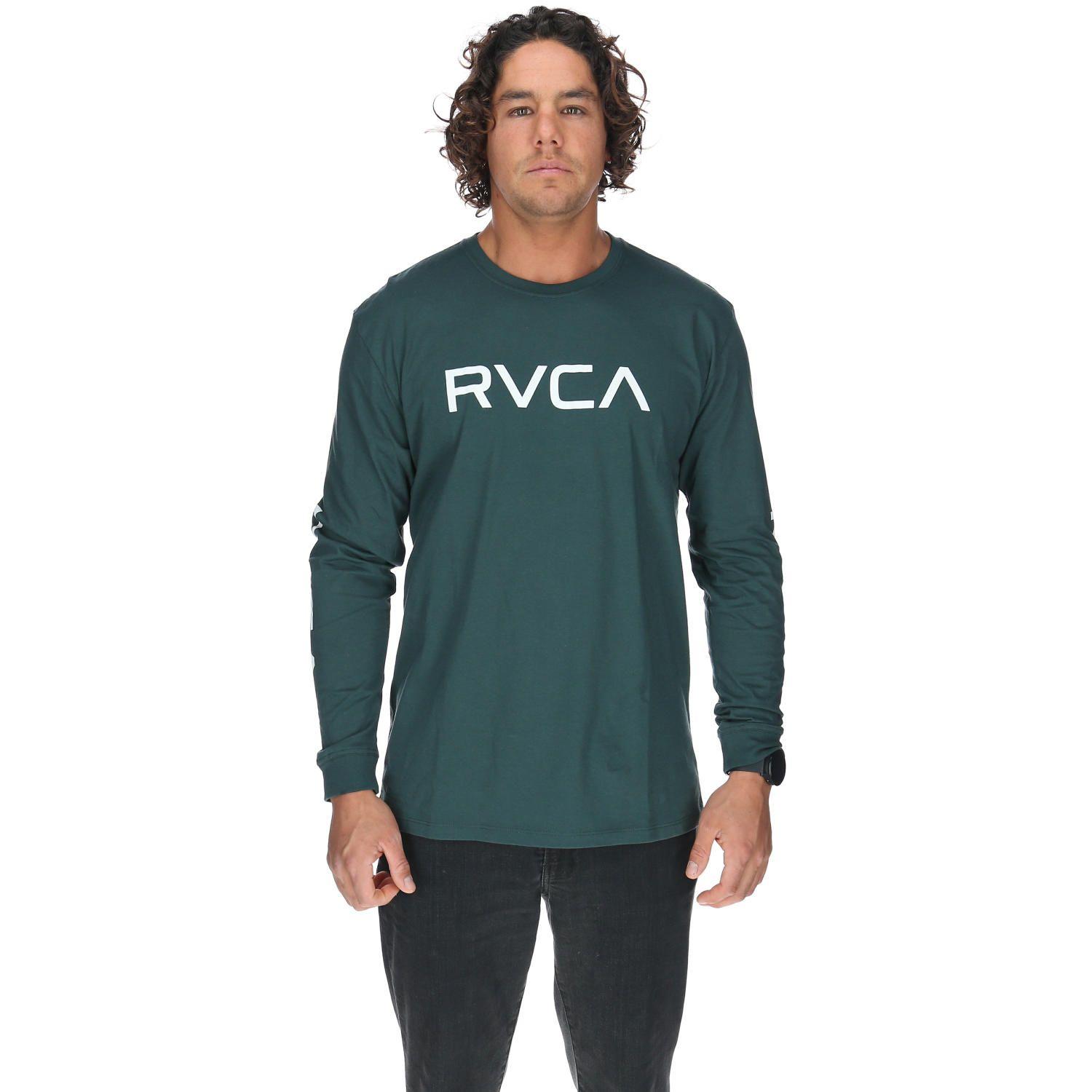 Polera M/C Hombre Big Rvca Ls Verde-0