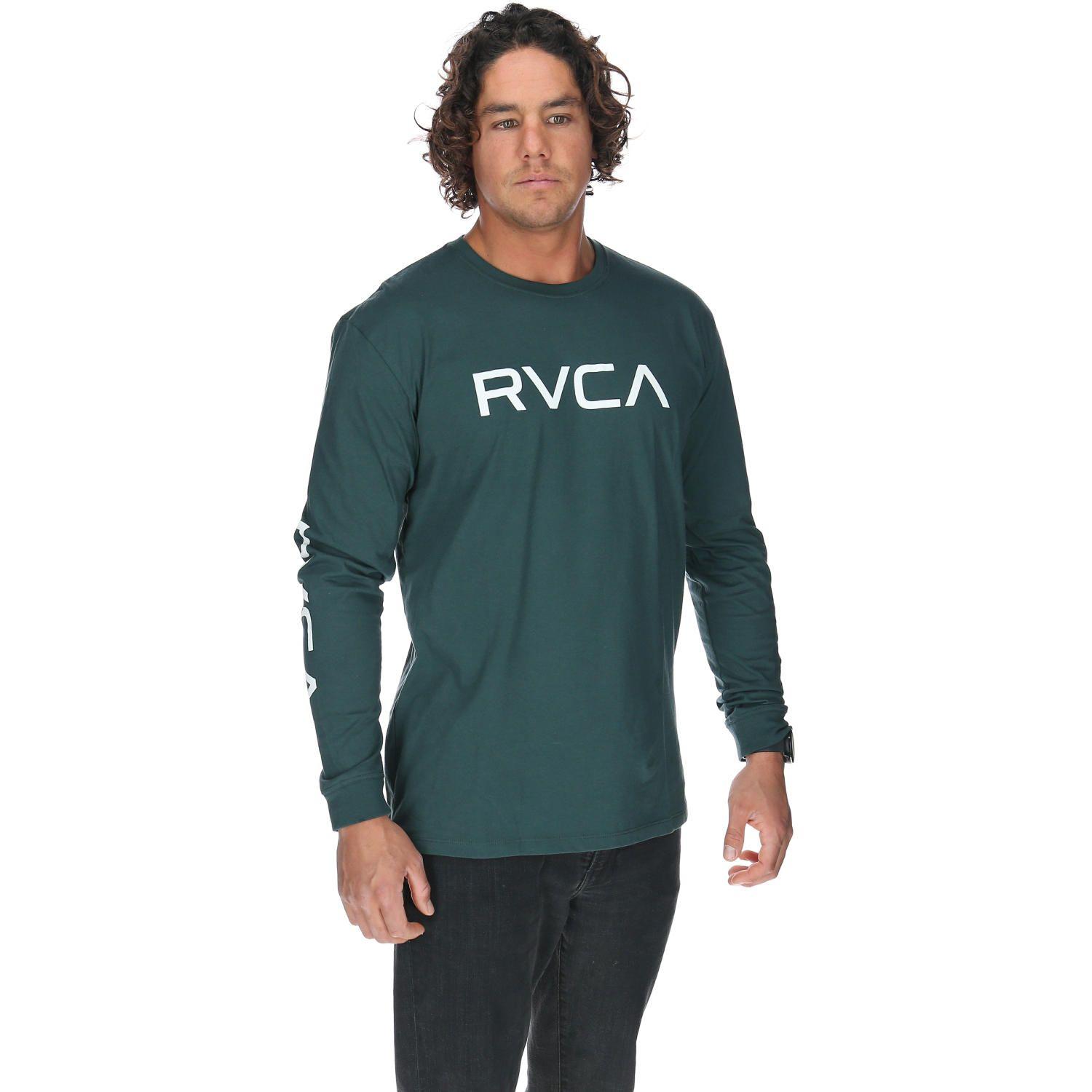Polera M/C Hombre Big Rvca Ls Verde-3