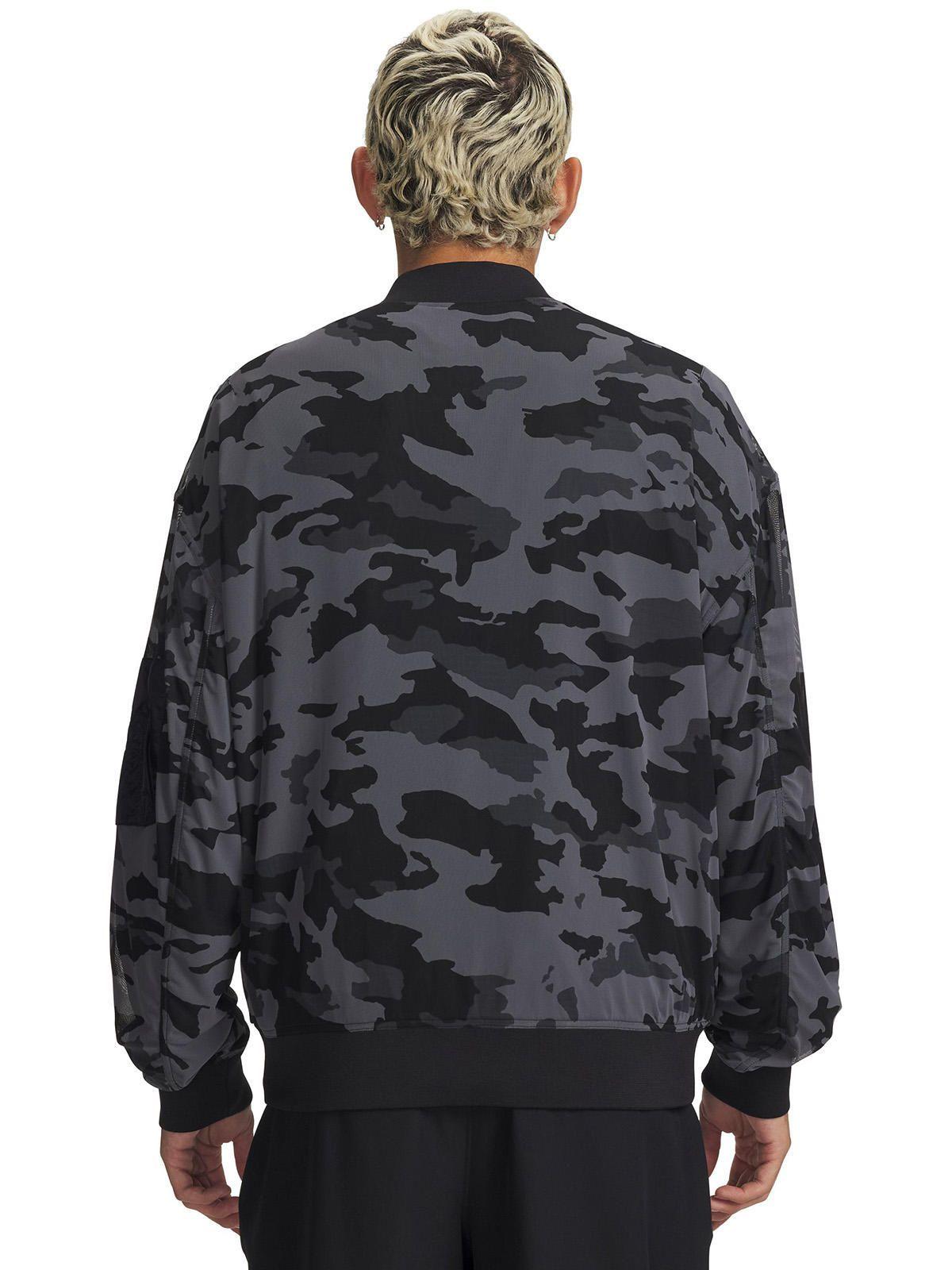 Chaqueta Hombre Su Mesh Bomber Negro-1