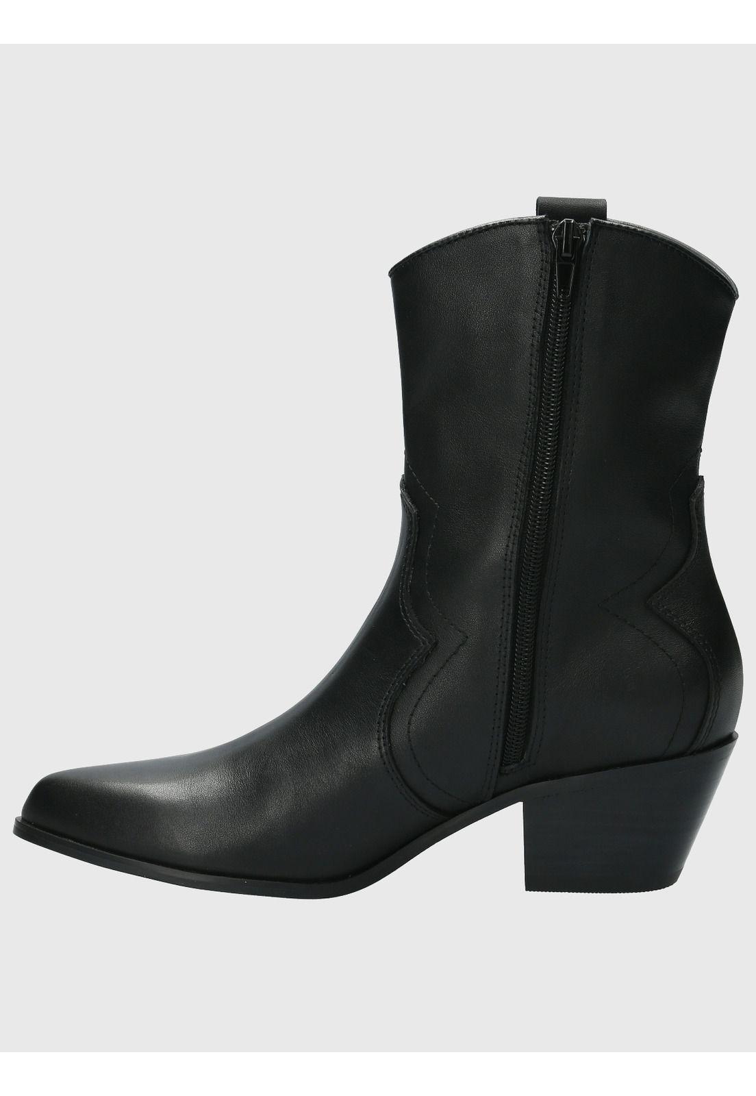 Bota vaquera texana Mujer Sawyer Negro-5