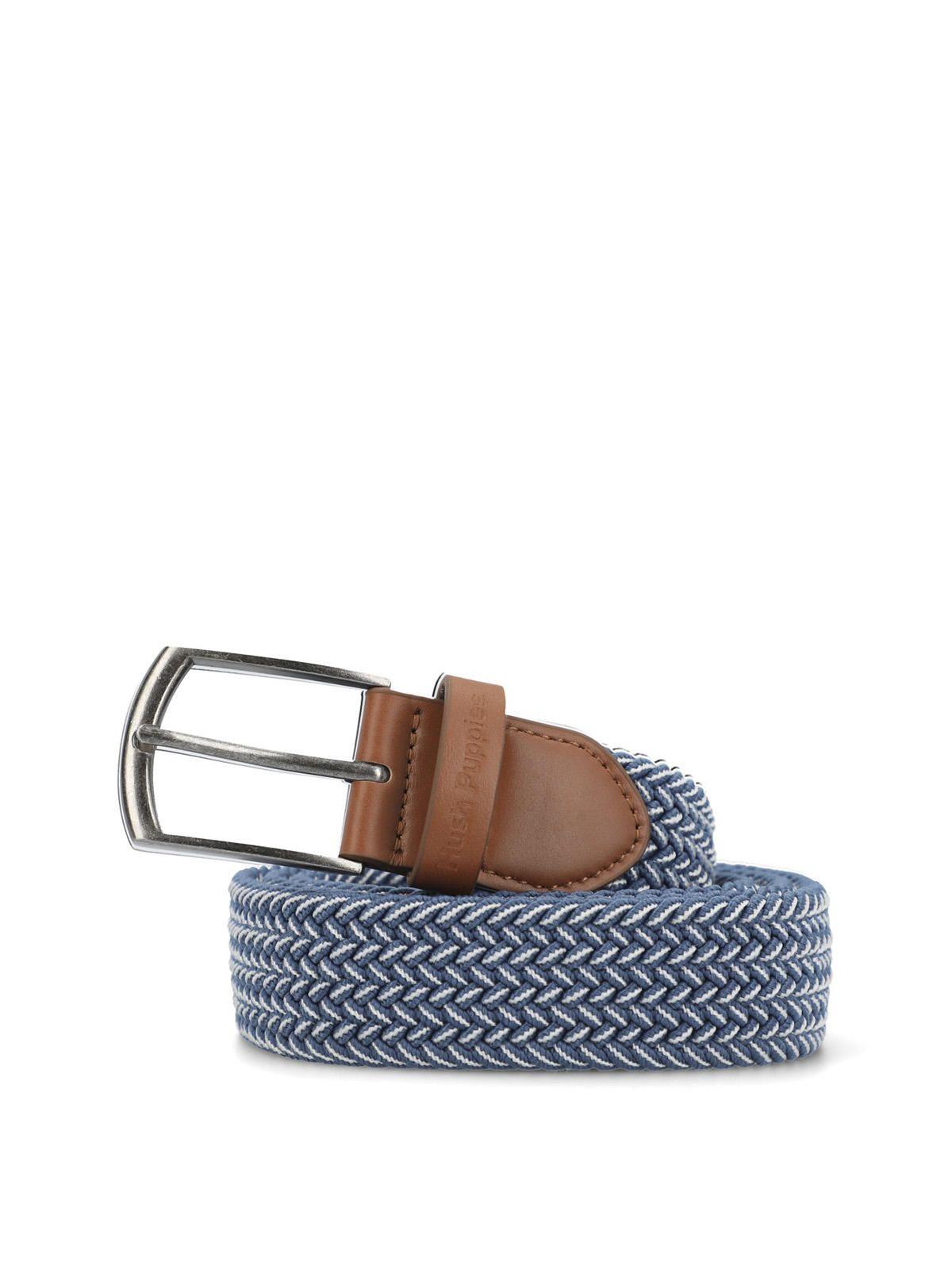 Cinturon Cuero Hombre Hp Fender Azul-0