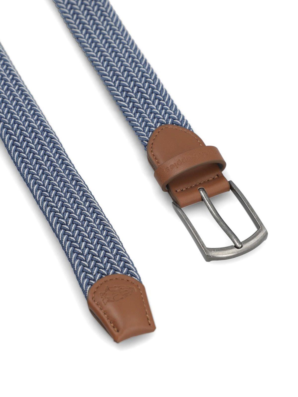 Cinturon Cuero Hombre Hp Fender Azul-2