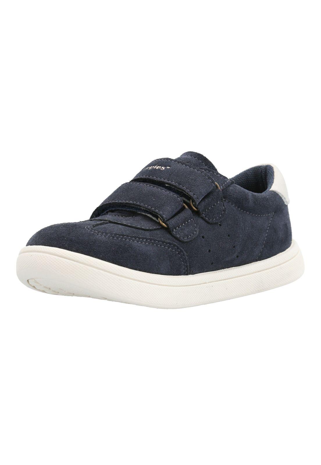 Zapatilla Cuero Clara-K Niño Azul-4