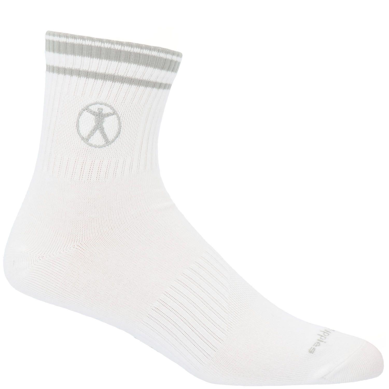 Calcetín Algodón Men Body Quarter Blanco Hombre-0