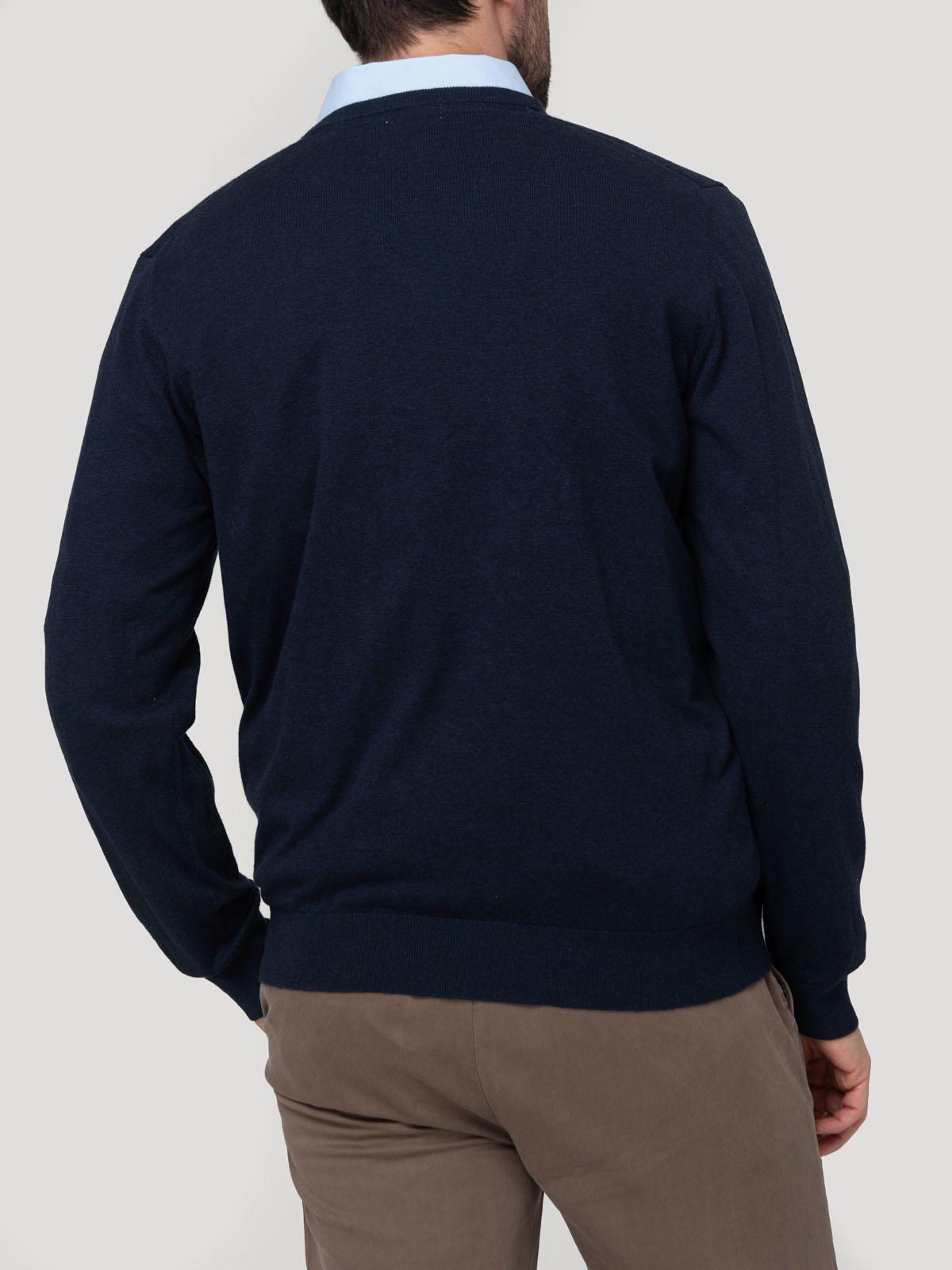 Sweater Algodón Orgánico Hombre Angriv Marino-5