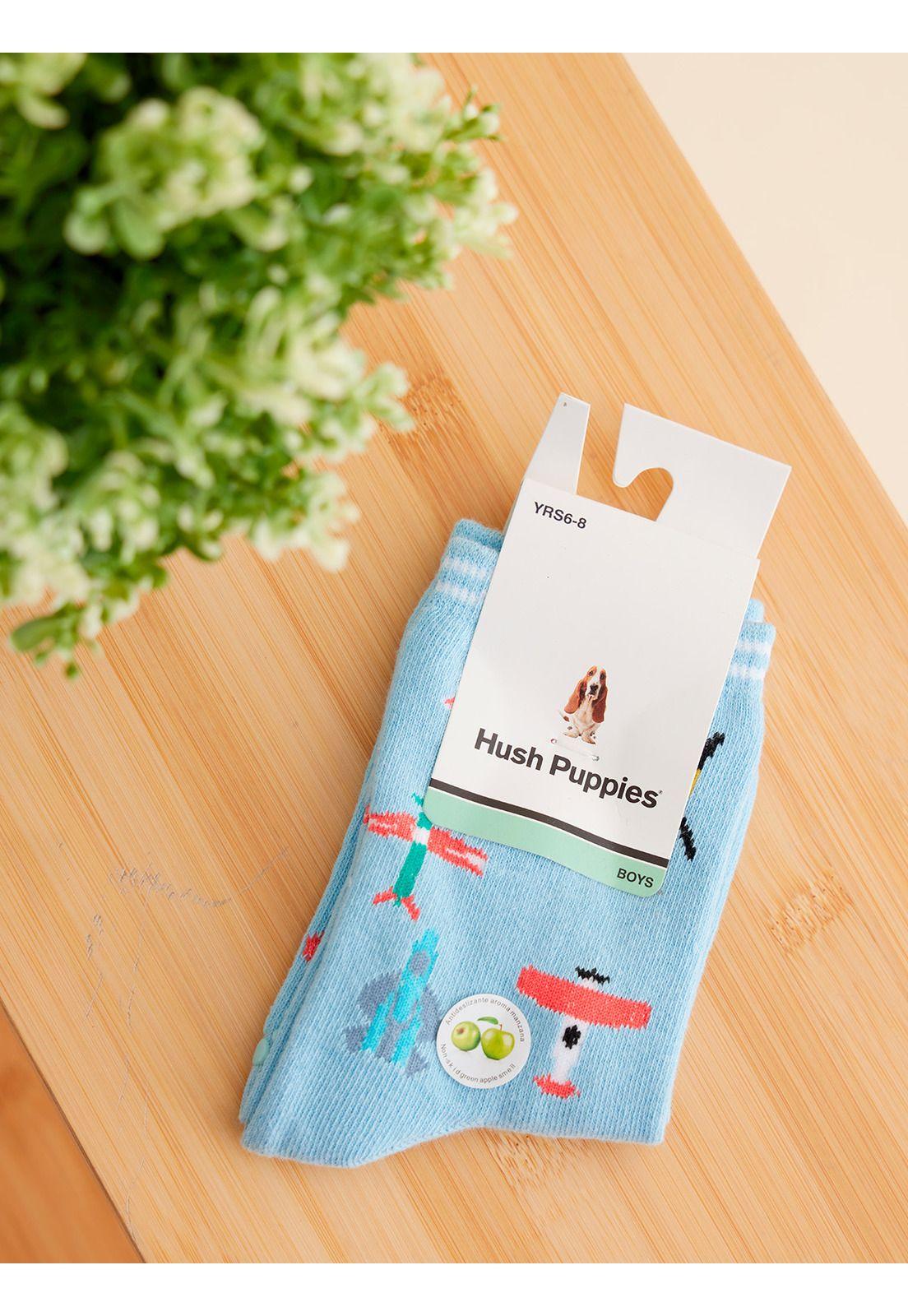 Calcetin Celeste Plains Niño-2