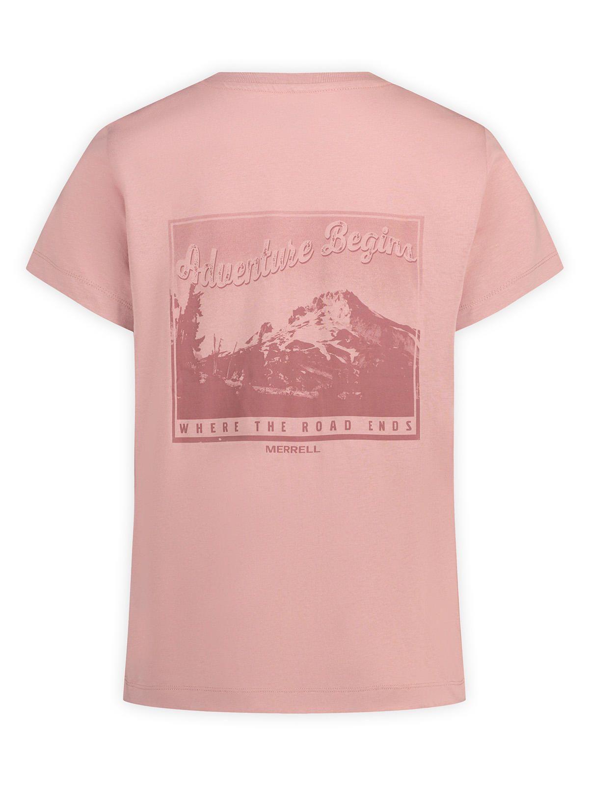 Polera MC Mujer Adventure Begins Tee Rosado-1