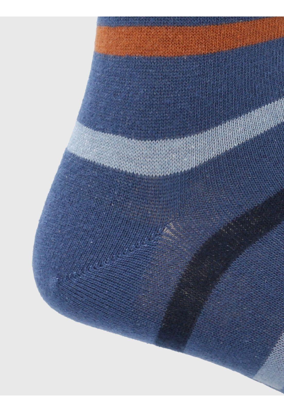 Calcetin Azul Stripe Hombre-1