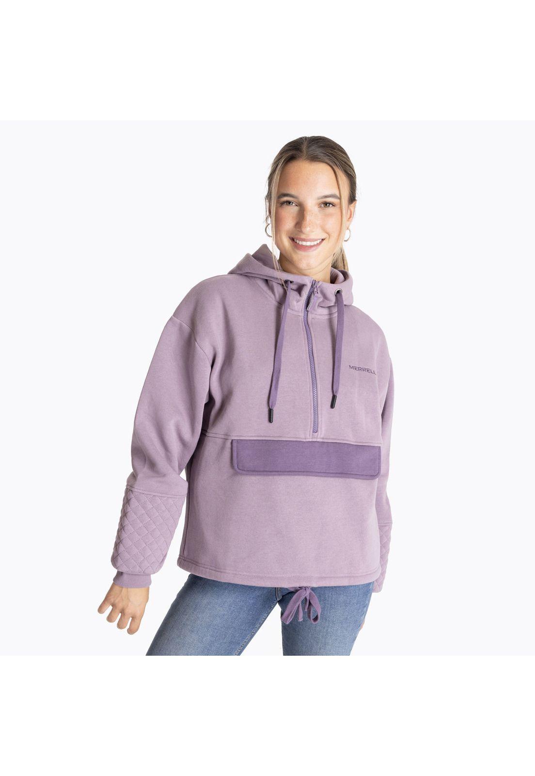 Poleron Mujer Half Dome Rosa-0