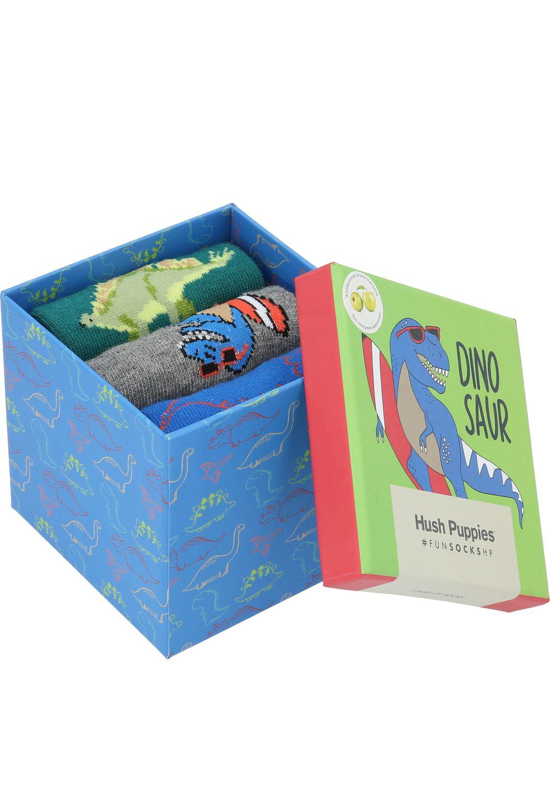 Calcetín Algodón Niño Pack Dino Multicolor-1