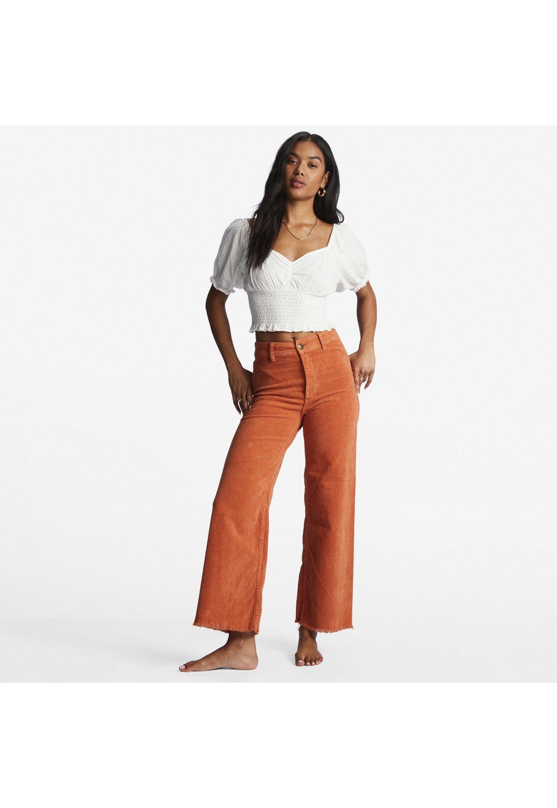 Pantalón Mujer Free Fall J Ndpt Naranja-0