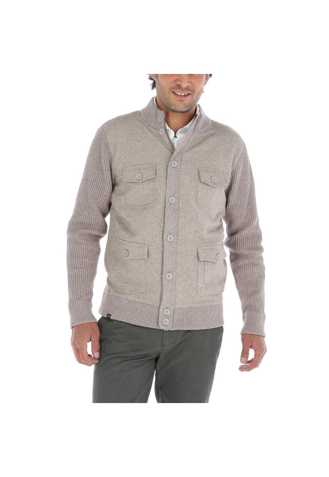 Chaleco Algodón Felt Gris Hombre-0