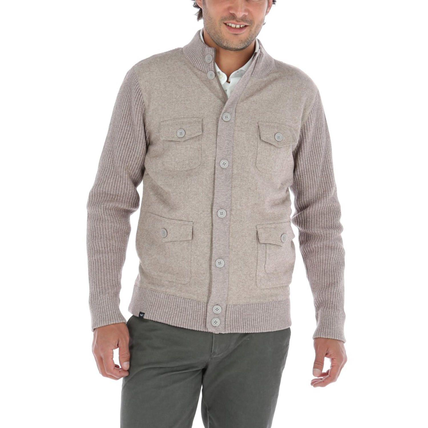 Chaleco Algodón Felt Gris Hombre-0