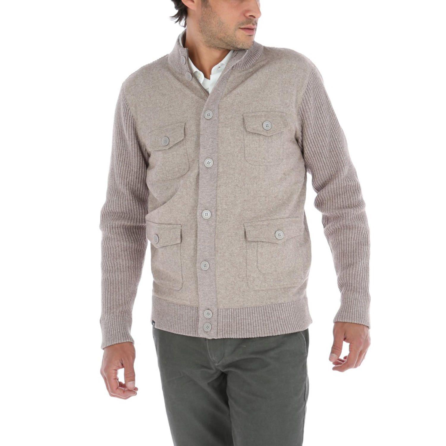 Chaleco Algodón Felt Gris Hombre-2