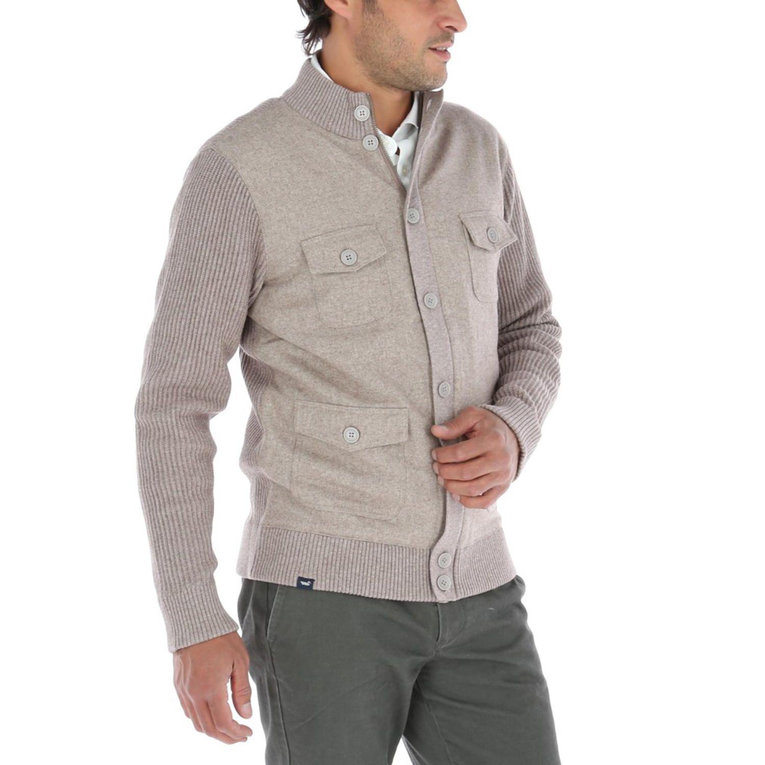 Chaleco Algodón Felt Gris Hombre-3