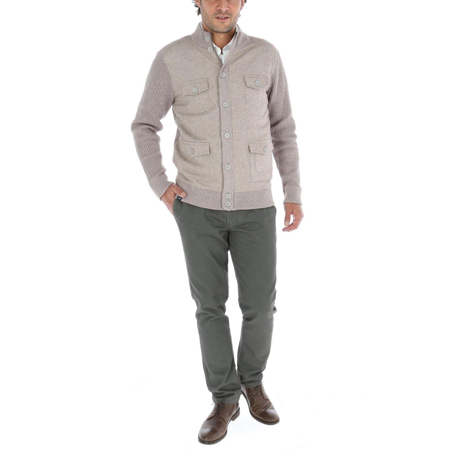Chaleco Algodón Felt Gris Hombre-4