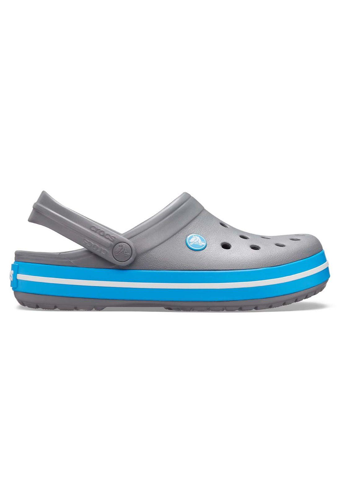 Zueco Crocs Unisex Crocband Gris-0