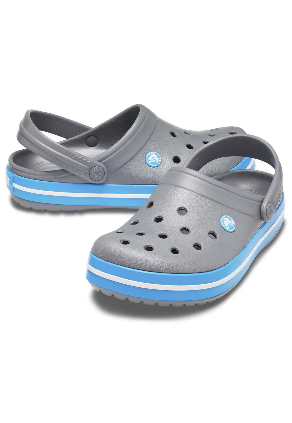 Zueco Crocs Unisex Crocband Gris-3