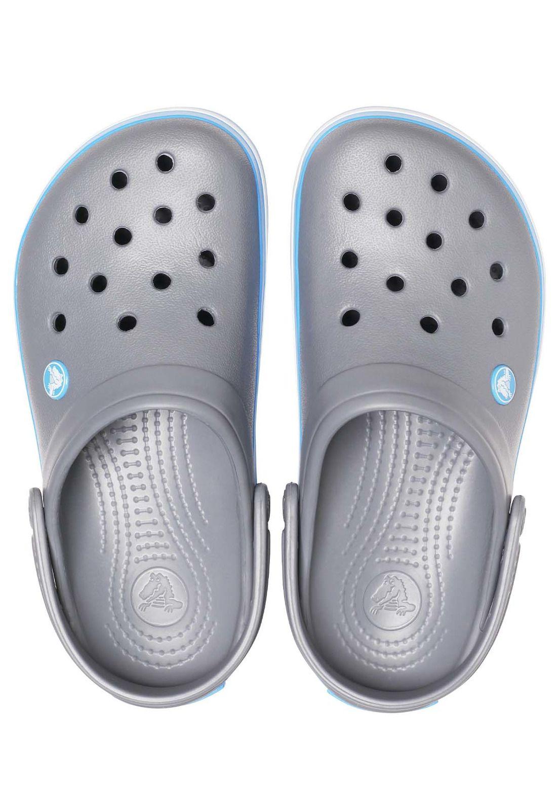 Zueco Crocs Unisex Crocband Gris-4