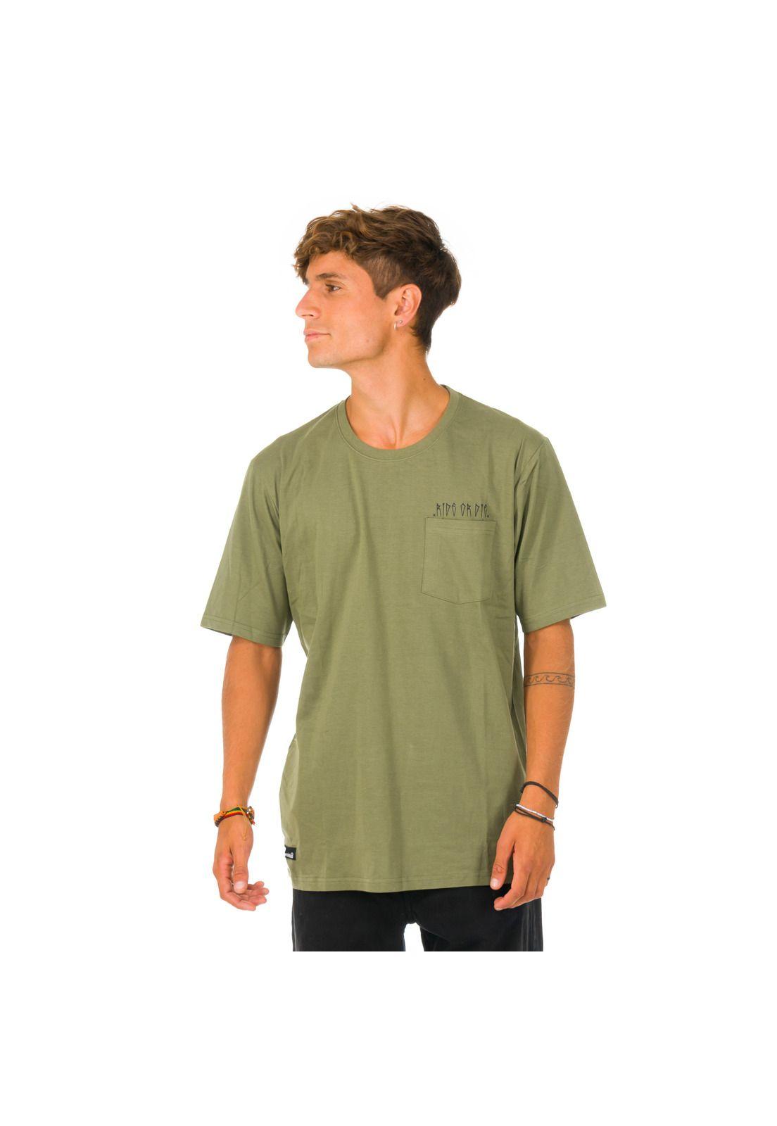 Polera M/C Unisex Ride Or Die Verde -0