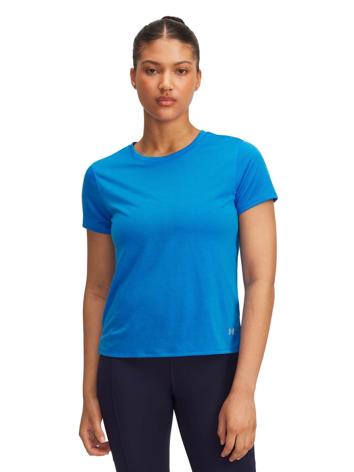 Polera Manga Corta Running para Mujer Launch Azul 
-3
