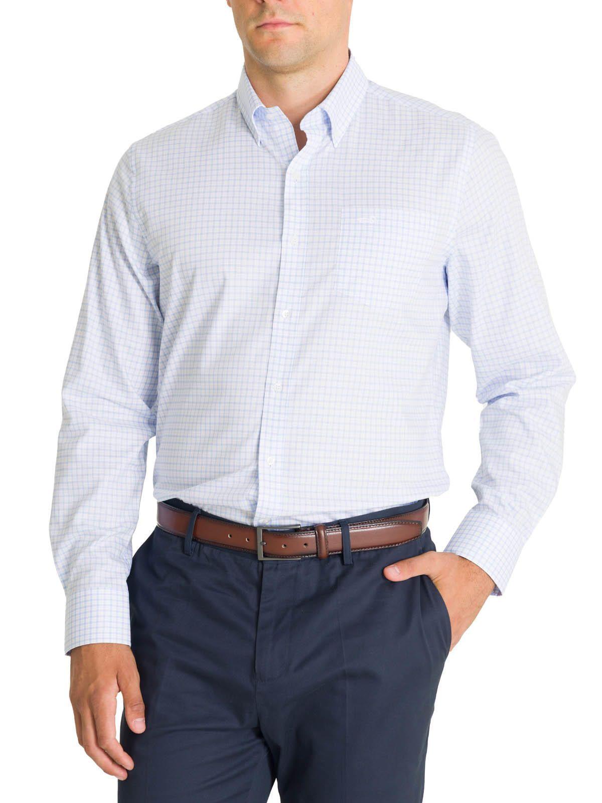 Camisa Cuello Button-Down Hombre Easyiron Azul-5