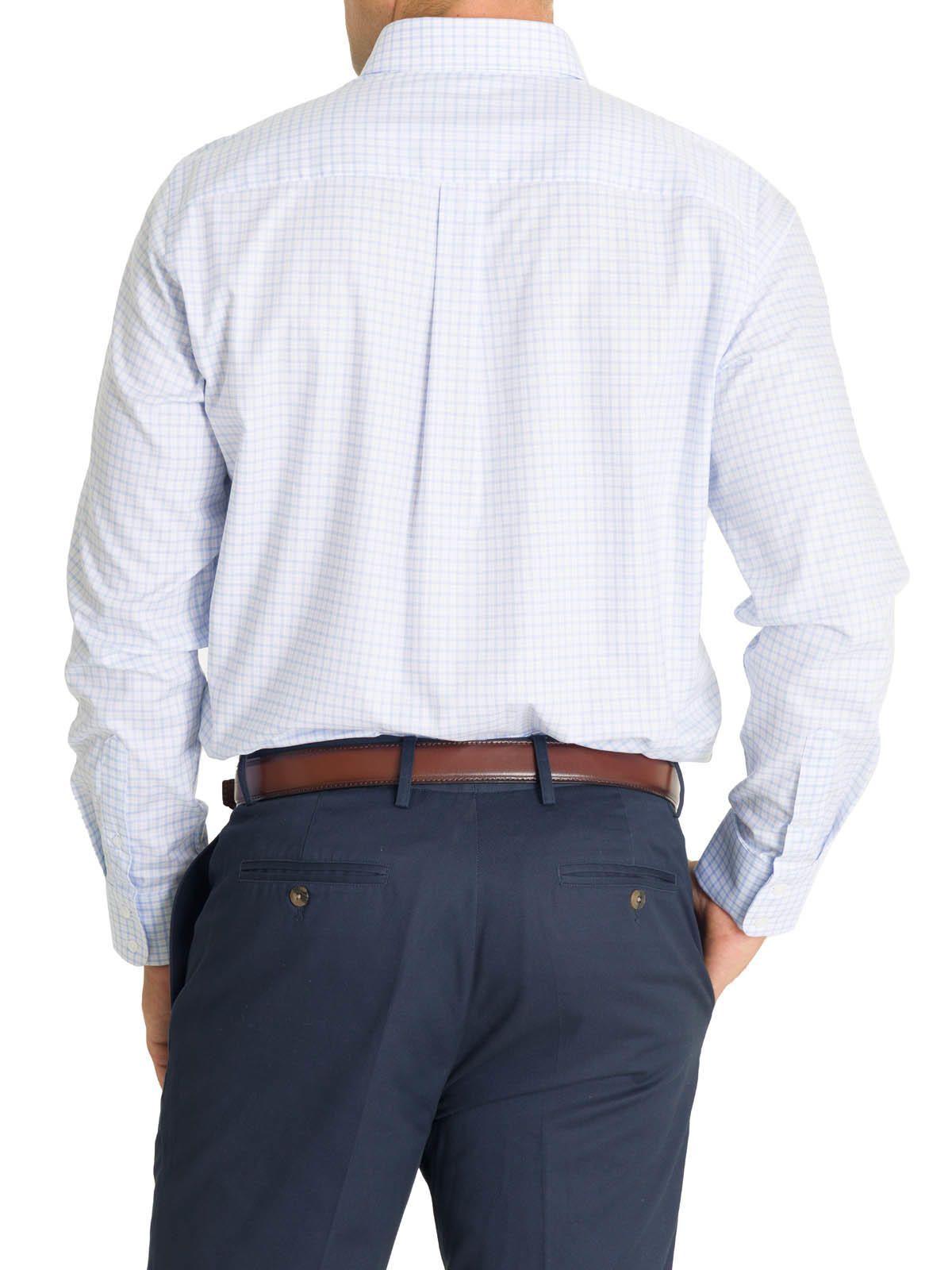 Camisa Cuello Button-Down Hombre Easyiron Azul-6