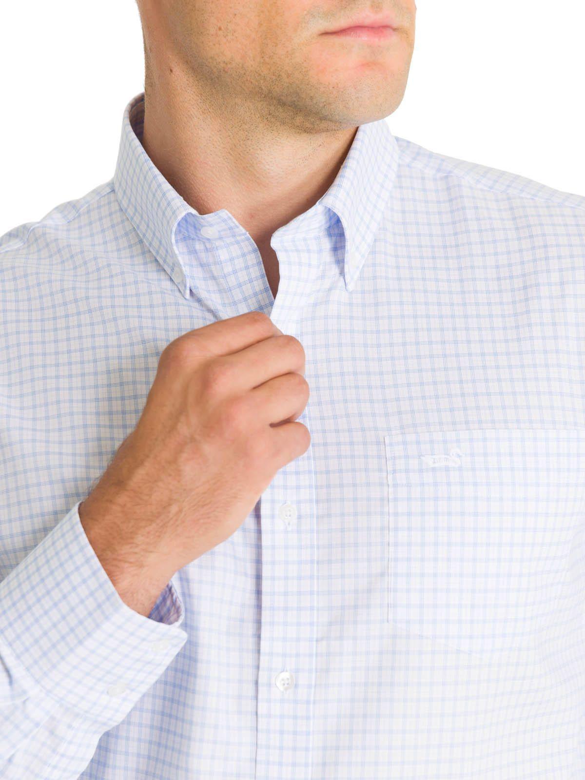 Camisa Cuello Button-Down Hombre Easyiron Azul-7