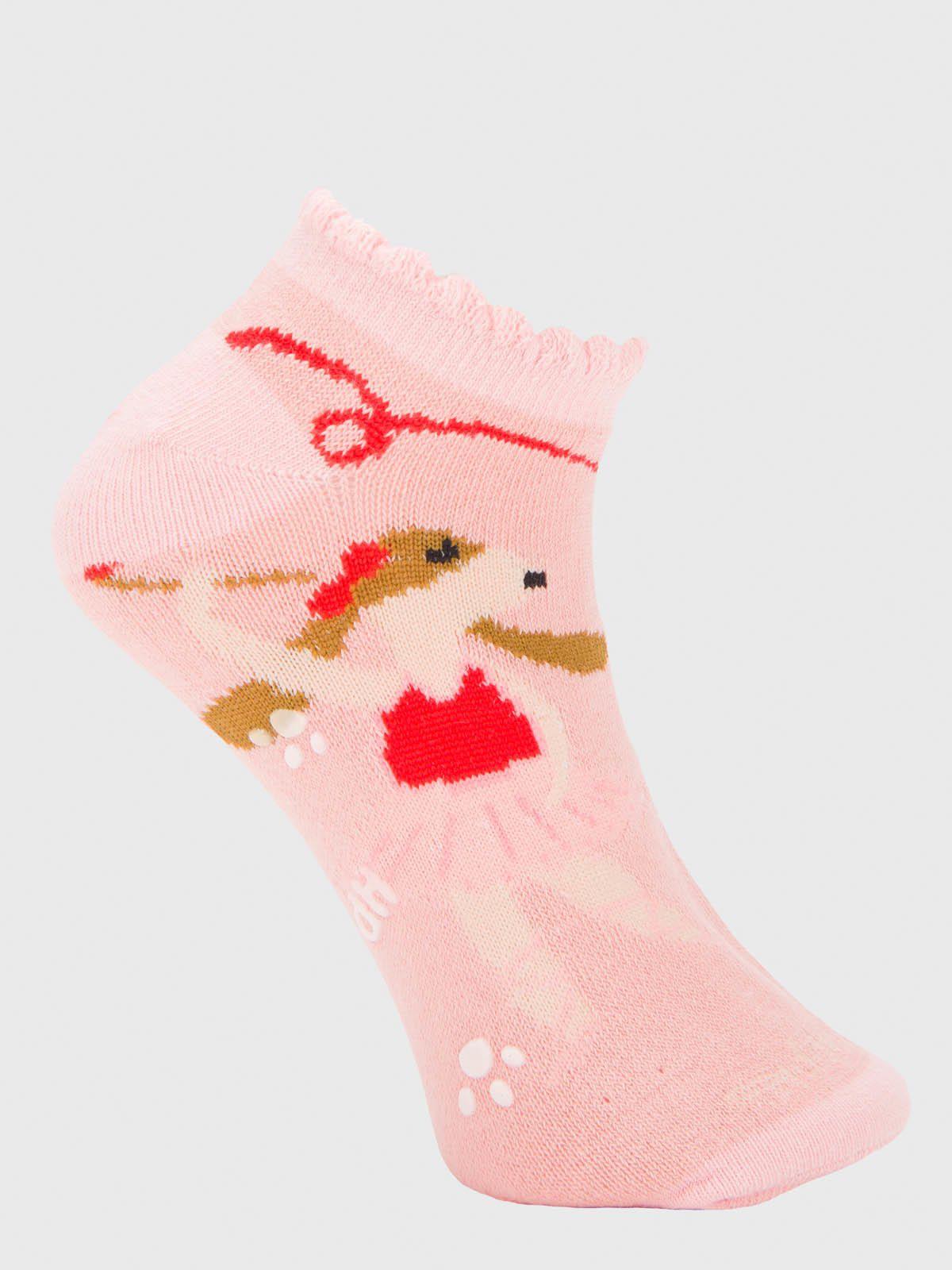Calcetin Algodón Niña Ped St Dance Rosado-0