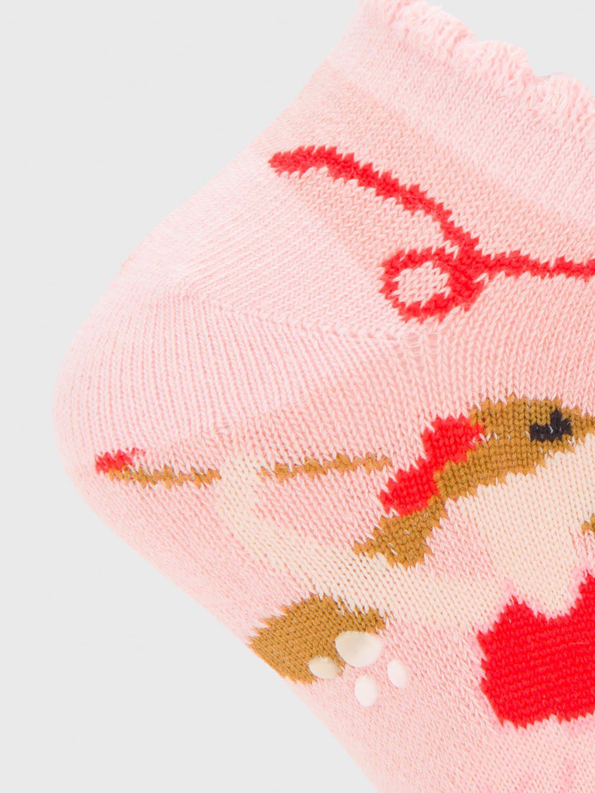 Calcetin Algodón Niña Ped St Dance Rosado-3