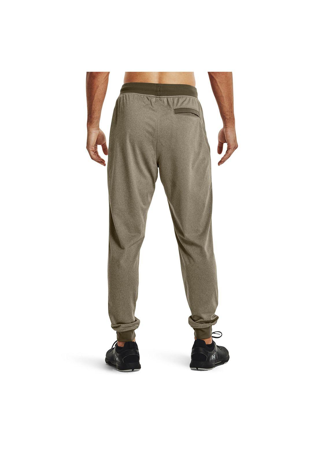 Pantalon Buzo Hombre Tricot Jogger Verde-3