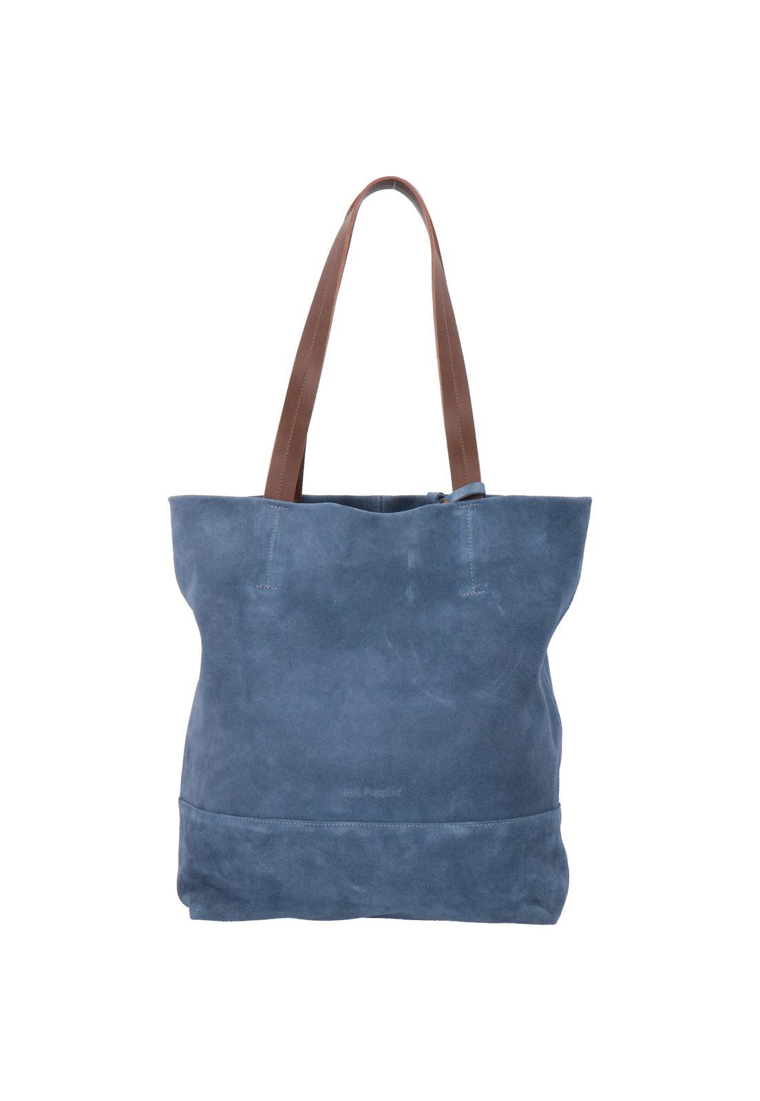 Cartera Cuero Granate Bag Azul Mujer-0