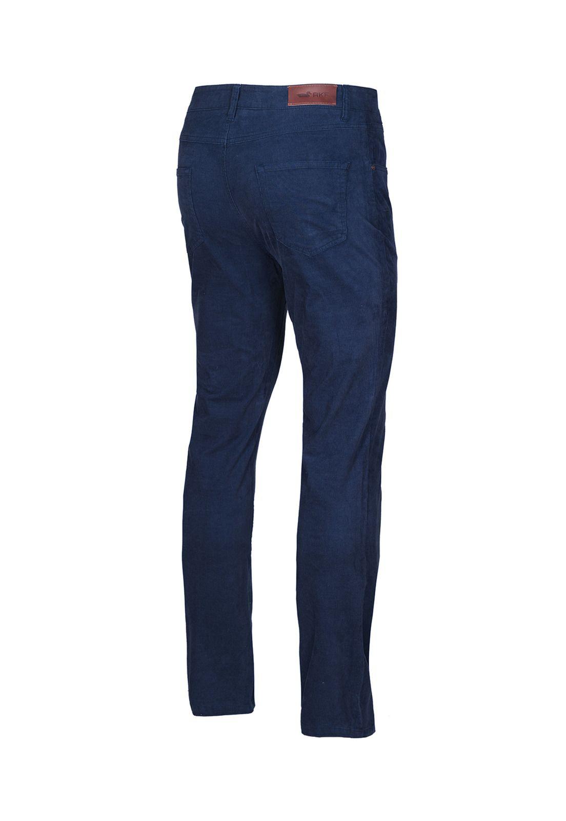 Pantalón Natural Flex Hombre Corduroy Azul-1