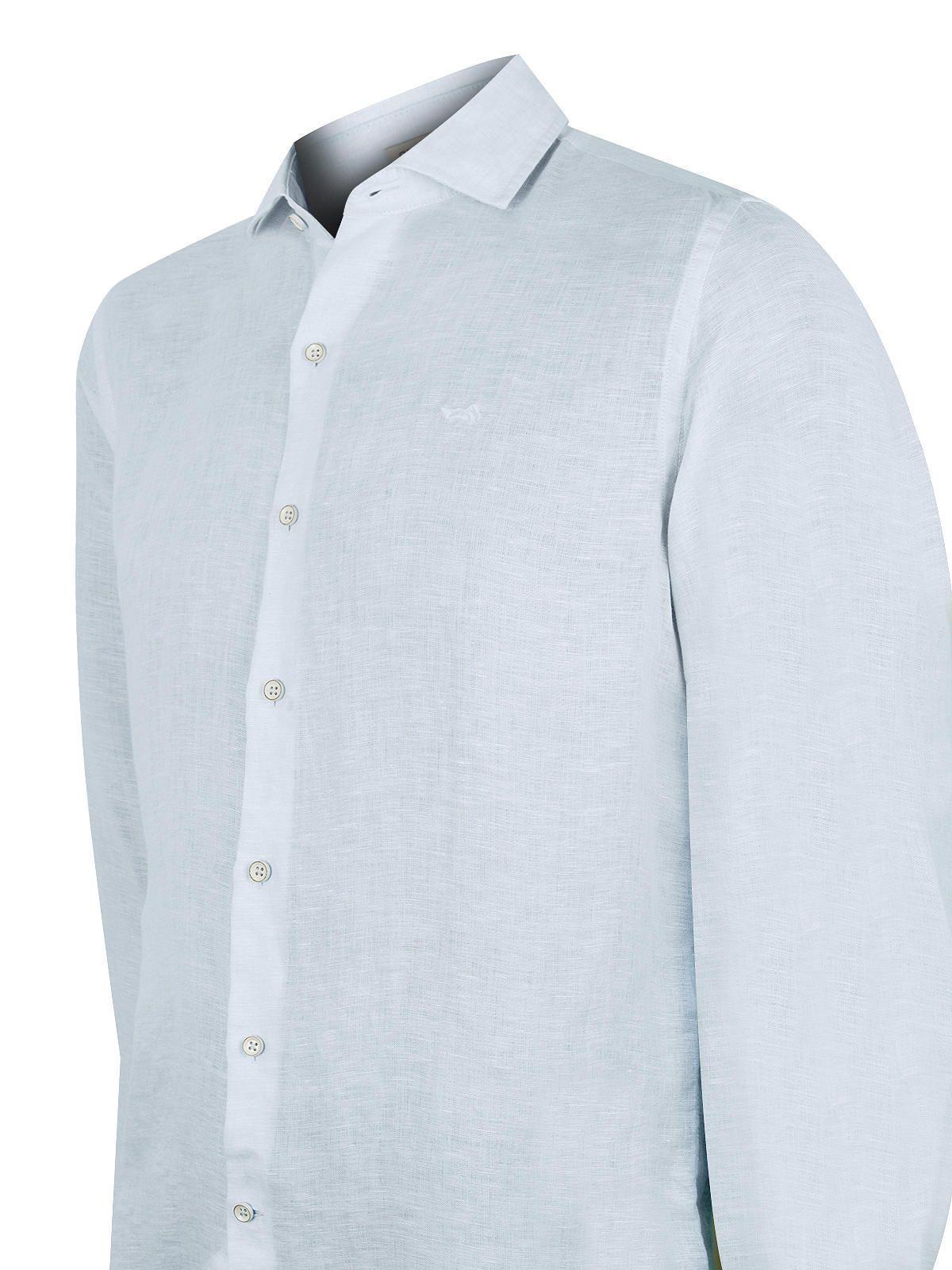 Camisa Lino Orgánico Celeste Linen Hombre -3